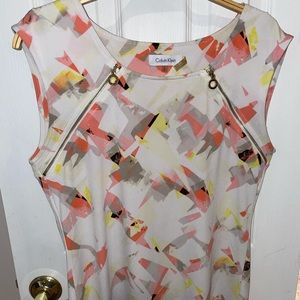 Calvin Klein top with zippers